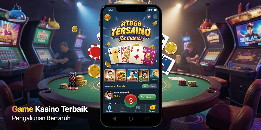 Screenshot gameplay AT866 yang menunjukkan pengalaman Kasino yang mendebarkan.