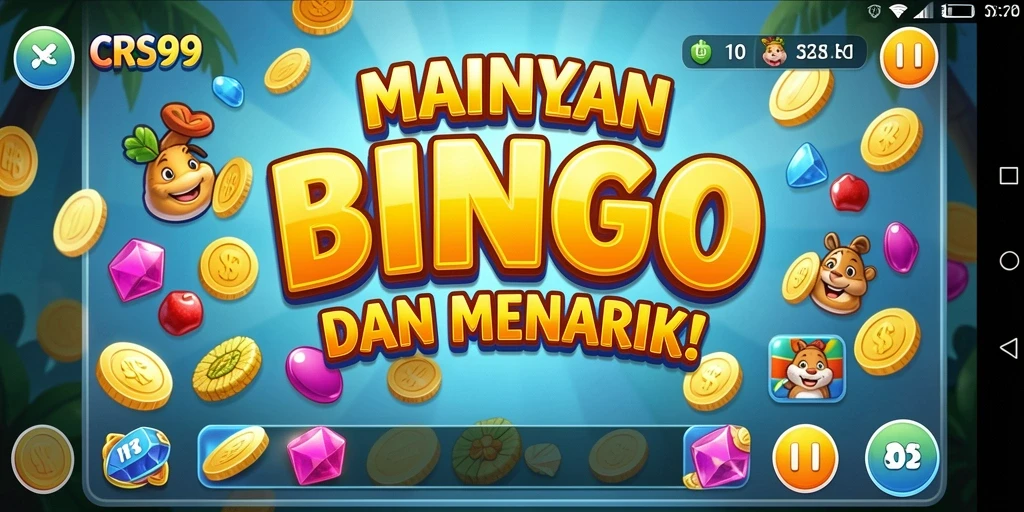 Tampilan gameplay seru di game Bingo CRS99.