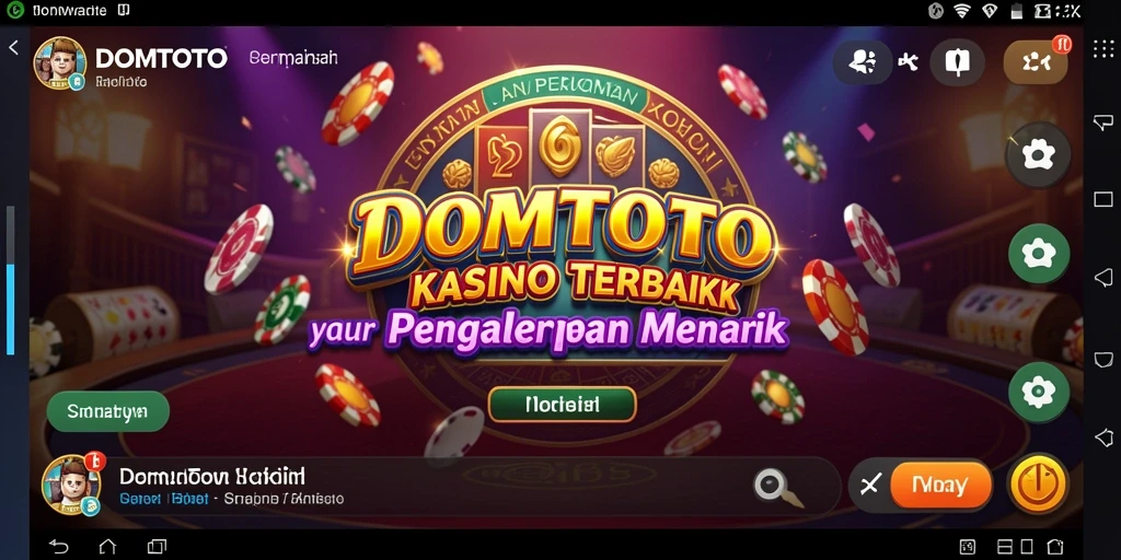 Screenshot gameplay DOMTOTO menampilkan pengalaman kasino yang mendebarkan.