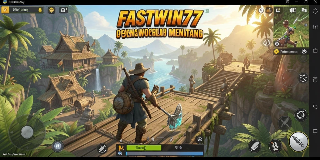 Screenshot FASTWIN77 menampilkan aksi seru dalam dunia Open World.