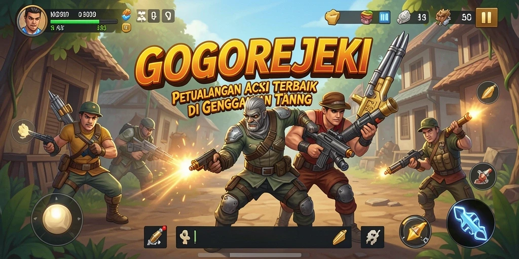 Gameplay GOGOREJEKI yang penuh aksi dan seru.