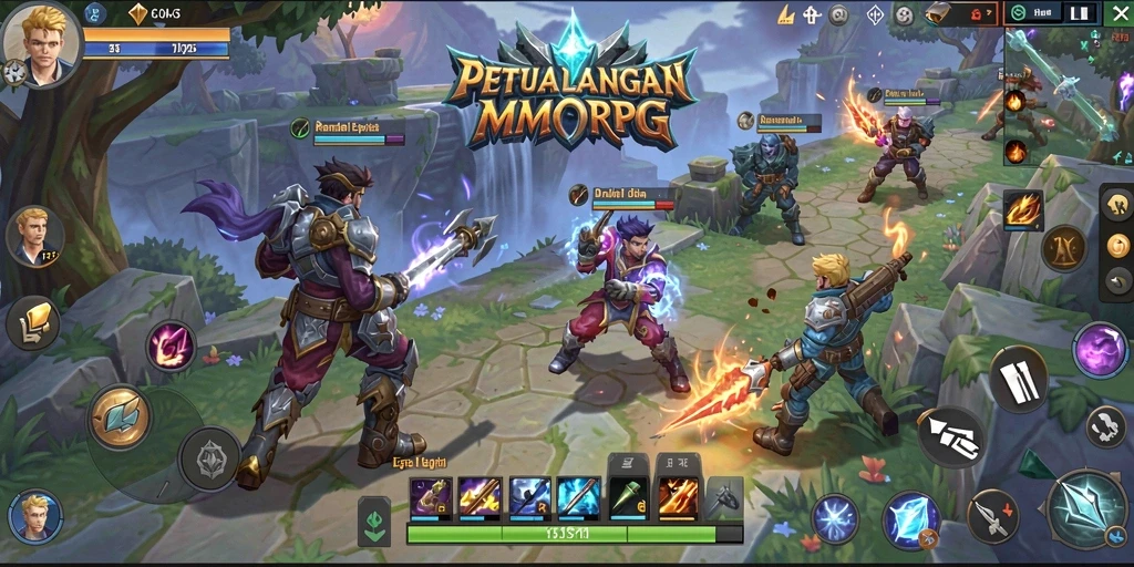 Gameplay HO3 yang menarik dalam petualangan MMORPG yang epik.