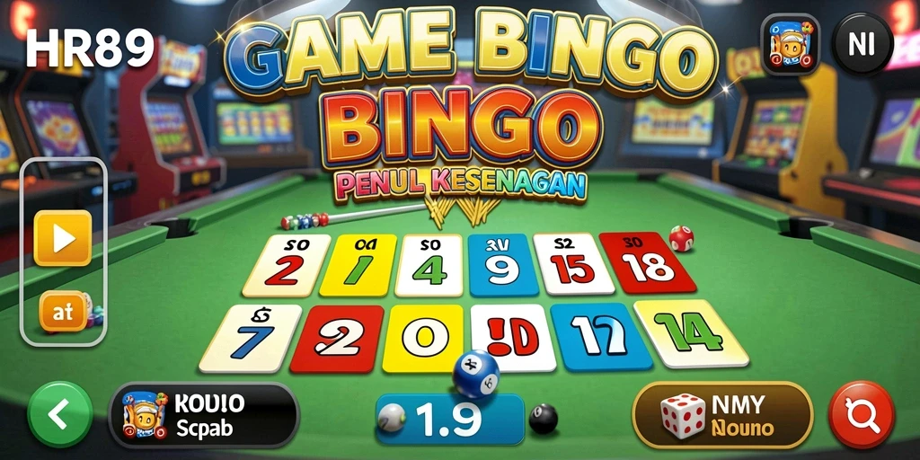 Screenshot gameplay HR89 yang menampilkan keseruan bermain Bingo.