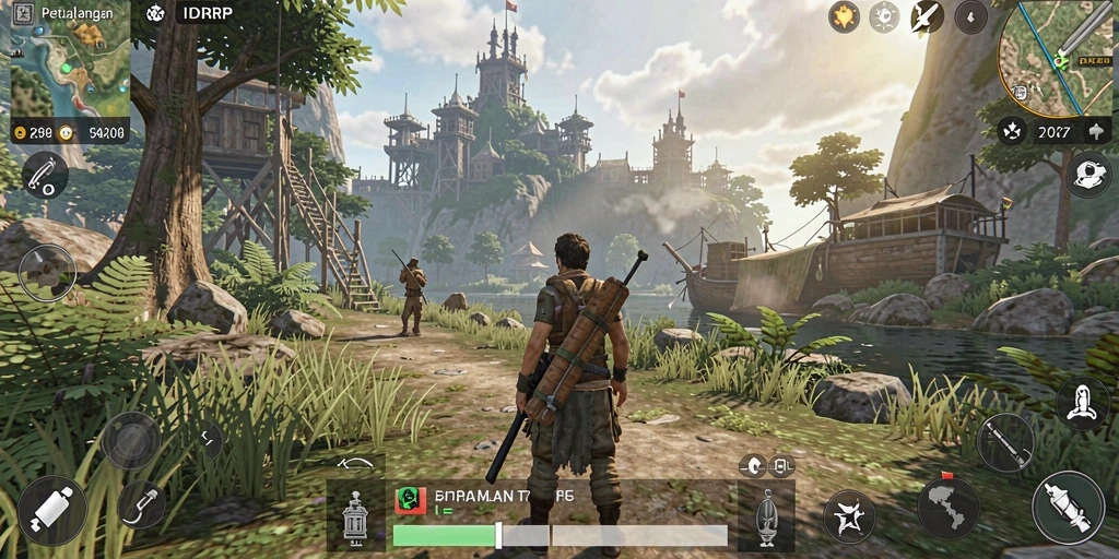 Gameplay seru di dunia terbuka IDRRP yang luas dan imersif.
