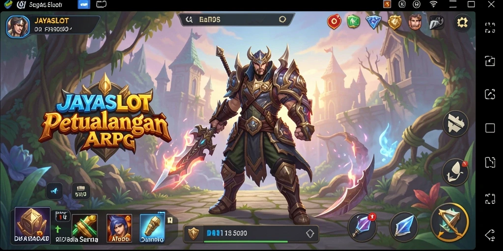 Tampilan gameplay seru dalam JAYASLOT dengan pertempuran mendebarkan.