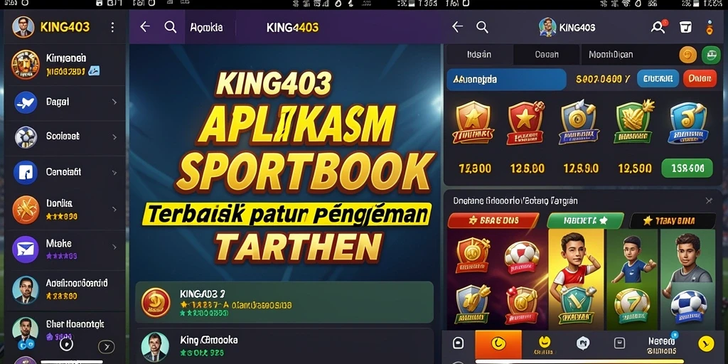 Screenshot KING403 menampilkan antarmuka taruhan yang intuitif dan menarik.