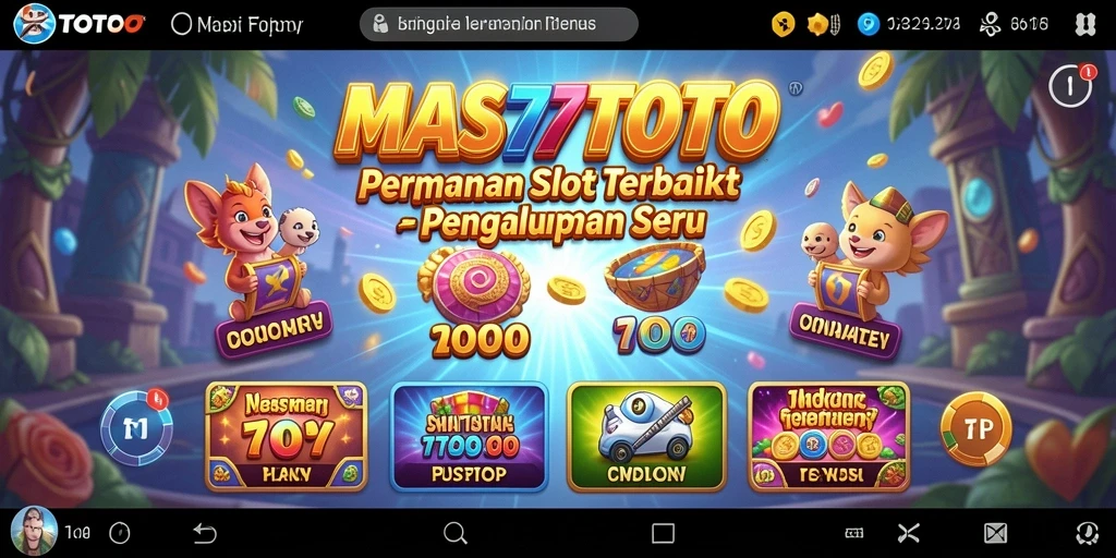 Tangkapan layar utama MAS77TOTO menampilkan aksi slot yang mendebarkan.