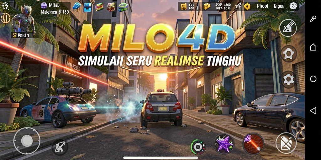 Tampilan gameplay <strong>MILO4D</strong> yang menakjubkan dan realistis.