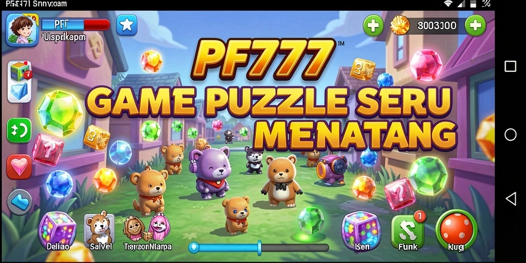 Screenshot gameplay PF777 menunjukkan tantangan teka-teki yang menarik.