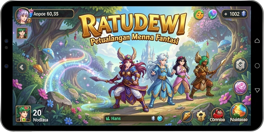 Gameplay menakjubkan dalam dunia petualangan yang penuh warna.