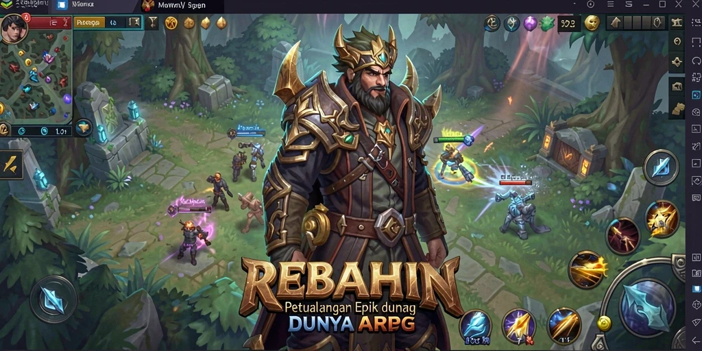 Tangkapan layar menampilkan aksi seru dalam REBAHIN.