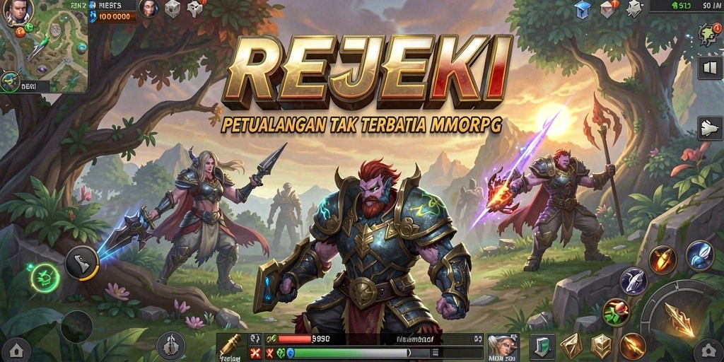 Tangkapan layar gameplay <strong>REJEKI</strong> menunjukkan petualangan seru di dunia MMORPG.