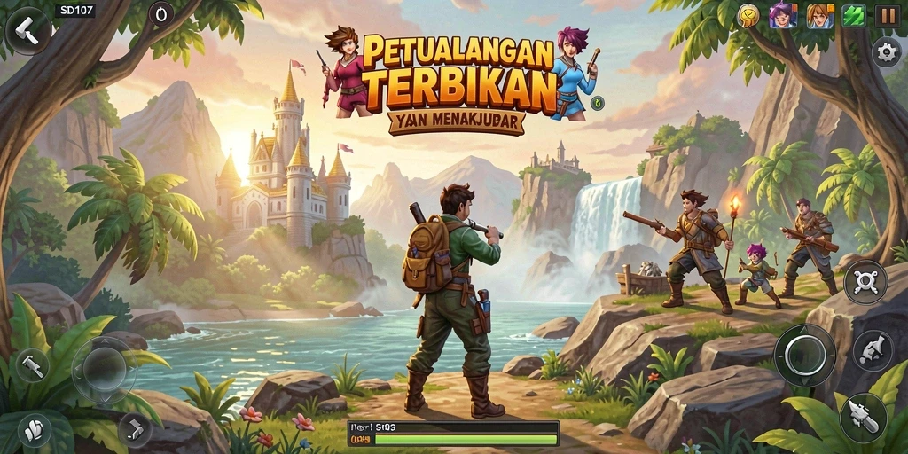 Tampilan gameplay Open World yang menakjubkan di SD107.