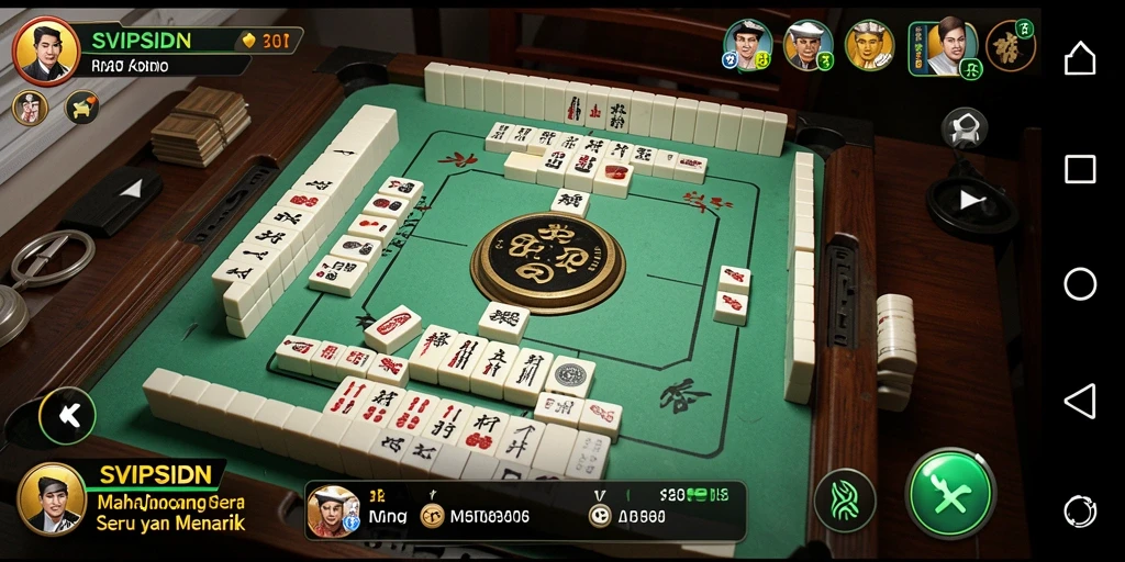 Tampilan gameplay Mahjong yang memukau dan seru di SVIPSIDN.