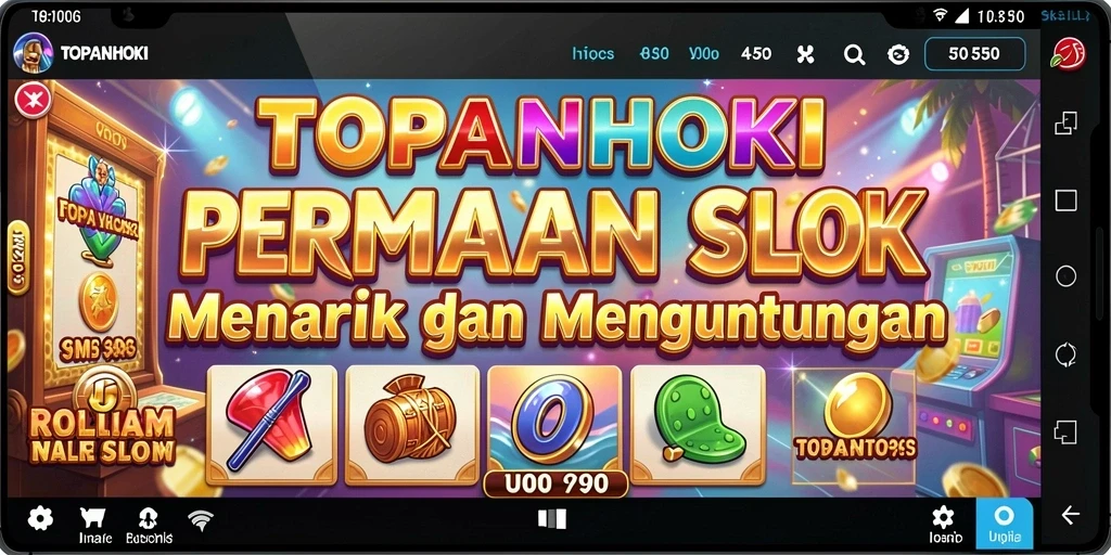 Tampilan gameplay menarik dari permainan Slot TOPANHOKI.